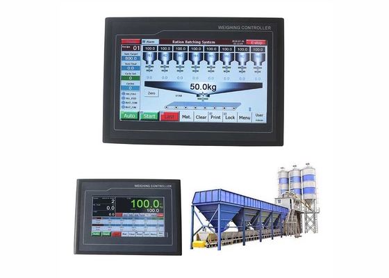 Single Scale HMI Ration Batching Weighing Controller For Concrete Batching Machine