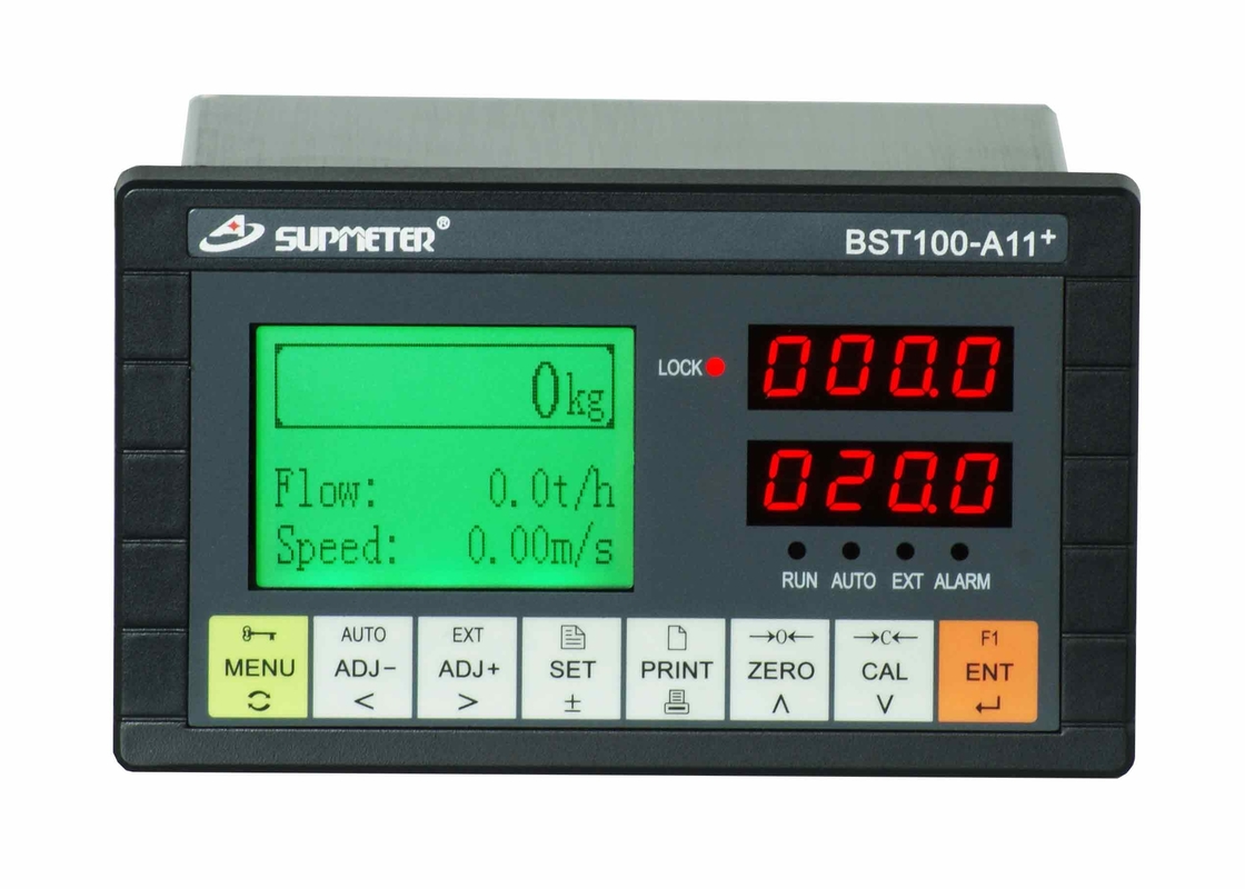 Double Display LCD And LED Electric Power Belt Weigher Indicator , Standard Modbus With RS232