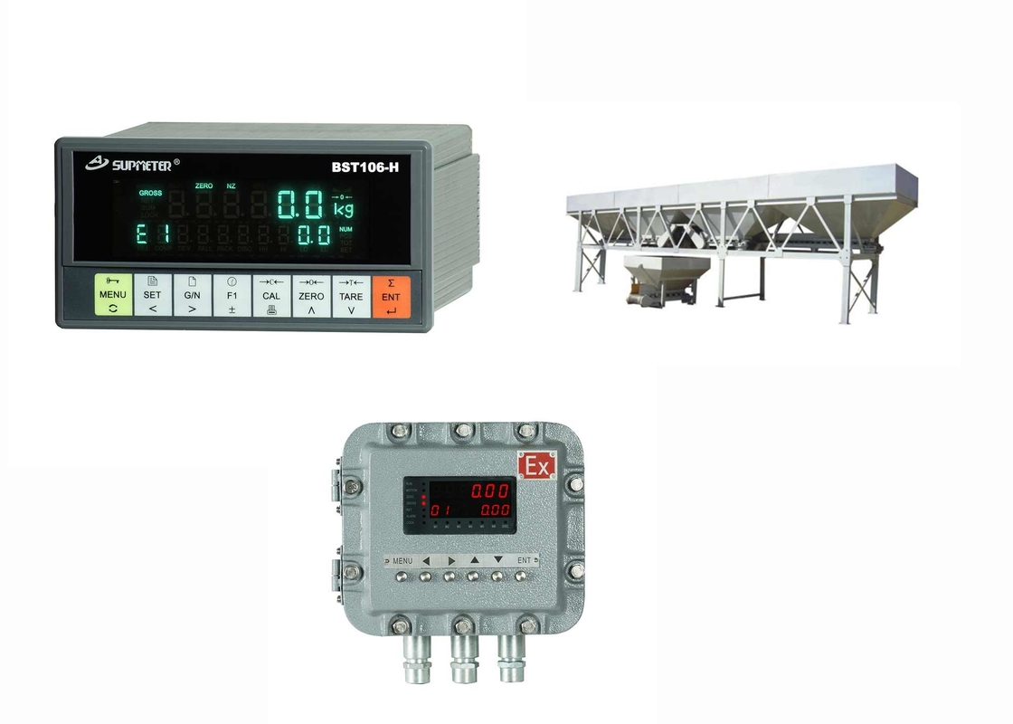 Concrete Ration Batch Weighing Controller With VFD Display RS232 Communication