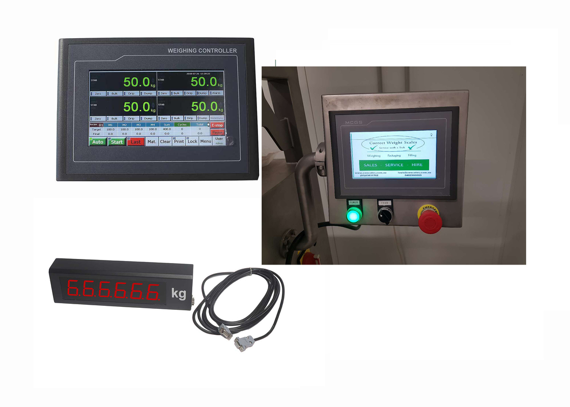 4 Scale Filling Weighing Controller 16 Loadcells Connectable CE Passed
