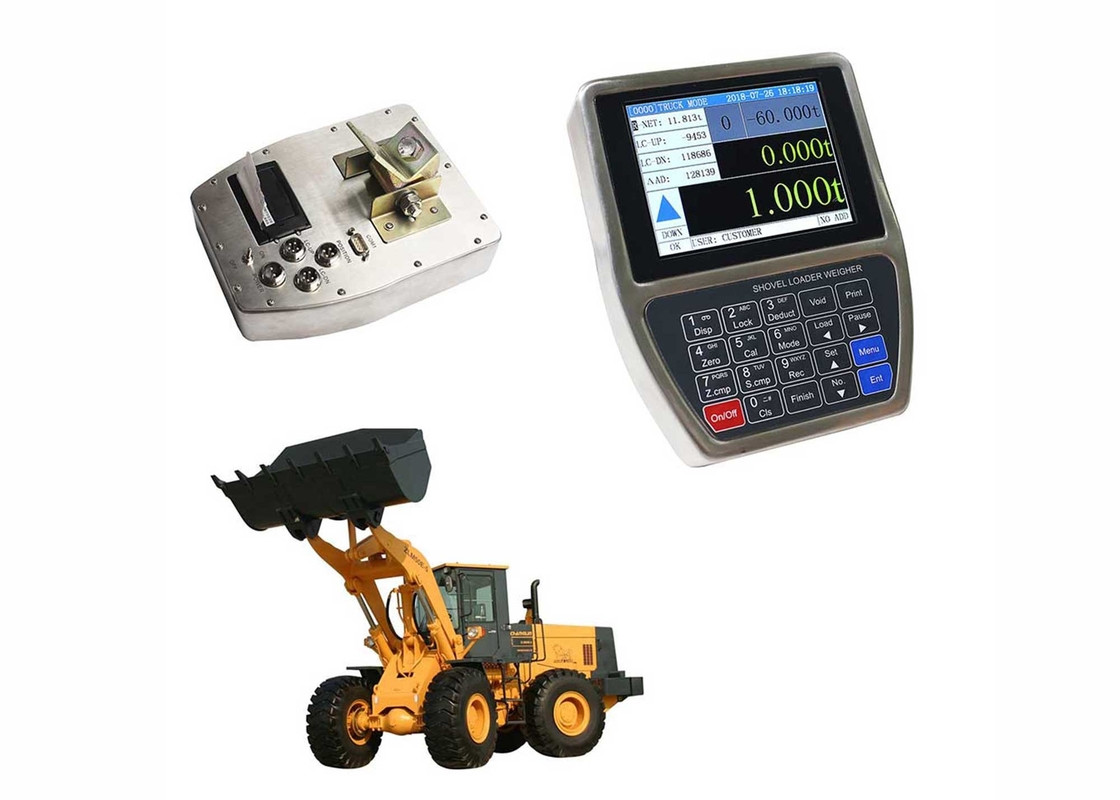 High Accuracy Wheel Loader Scales, Loader Weight Measuring Indicator With Built-in Micro Printer