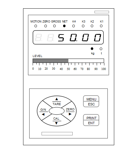 Dust-proof Weighing Scale Indicator For Material Level Scale / Hopper Scale