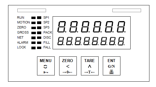 Loss - In - Weight Electronic Weighing Indicator For Ration Packing Scale