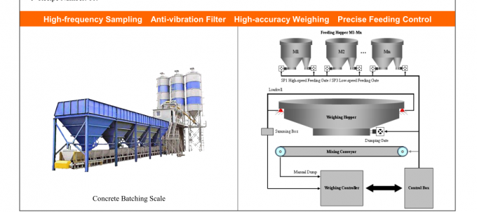 High Anti Jamming Capability Weighing Scale Indicator , Smart Load Batch Controller