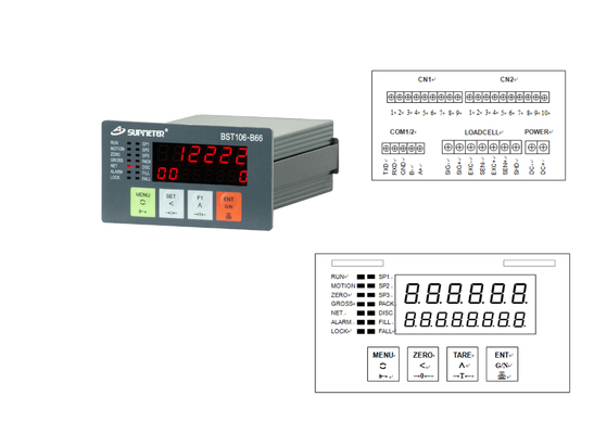 Single And Double Hopper Weighing Indicator Controller , Digital Weight Indicator