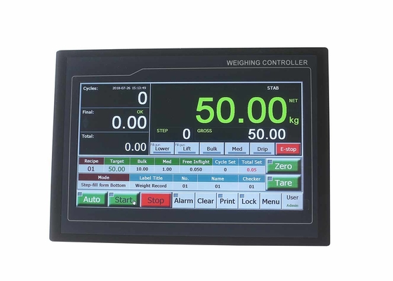 TFT Touch Display Filling Controller Auto Zero Tracking With Load Cell