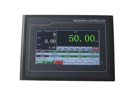 Auto Zero Tracking Weighing Scale Indicator , Touch Screen Controller I/O Interface For Single Packing Scale