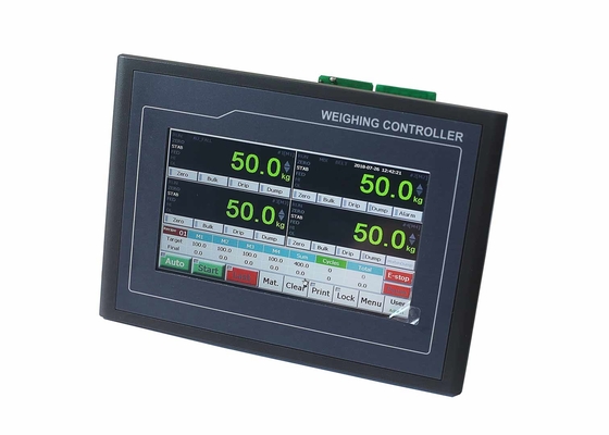 Industrial Weighing Indicator Controller , TFT - Touch Ration Batch Weighing System Controller