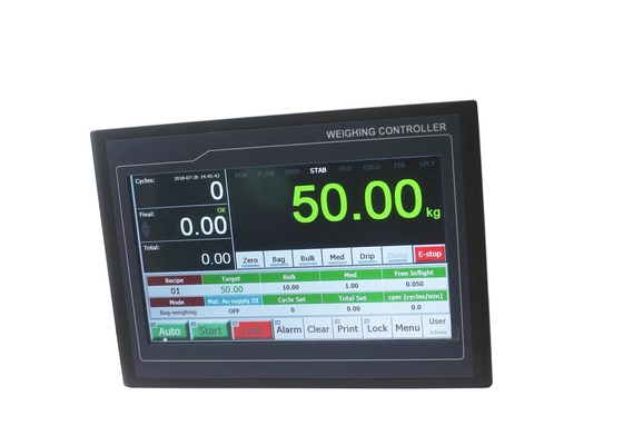 Signal Hopper Scale HMI Packaging Weighing Controller For Automatic Bagging Machine With RS232 RS485 Enthernet