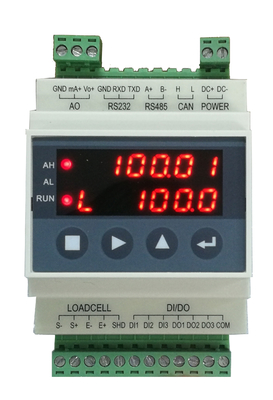 Guide Rail Type Digital Weighing Controller Module 24 Bit High Precision