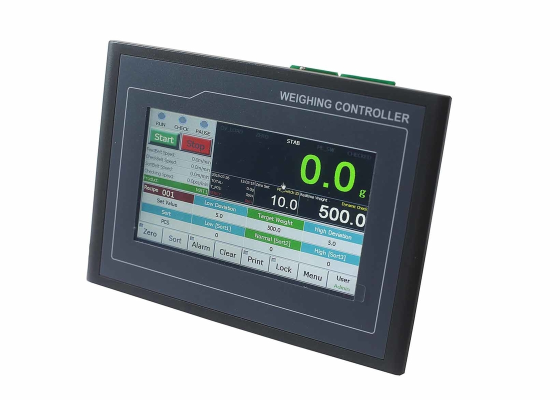 Touchscreen Checkweigher Indicator Controller , Digital Load Cell Indicator With MODBUS RTU