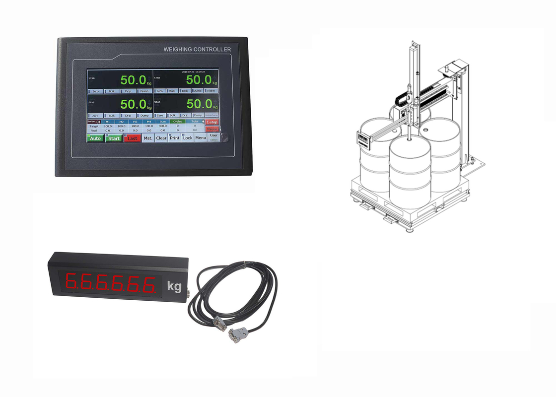 High Accurancy Filling Weighing Load Cell Controller 50 Recipes For Filling Control