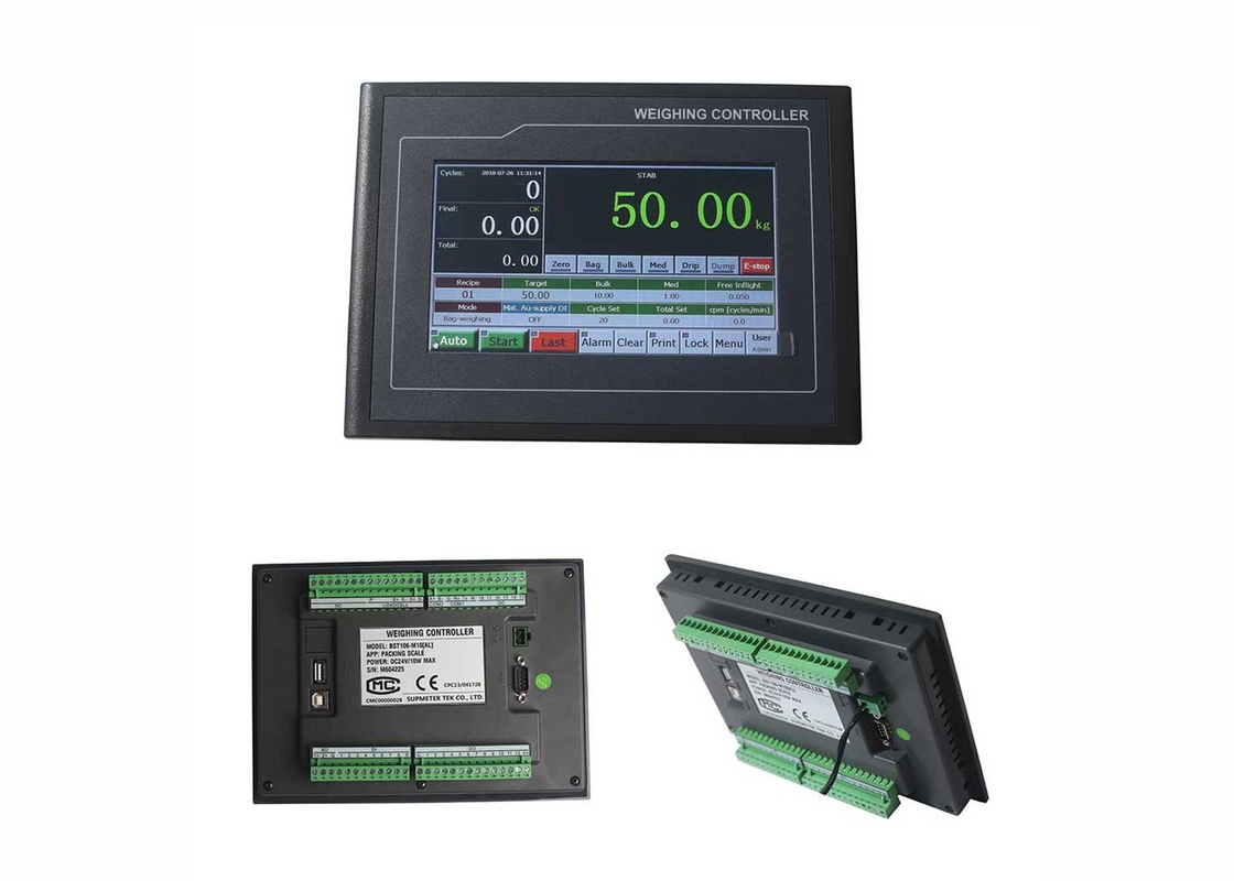 Signal Hopper Scale HMI Packaging Weighing Controller For Automatic Bagging Machine With RS232 RS485 Enthernet
