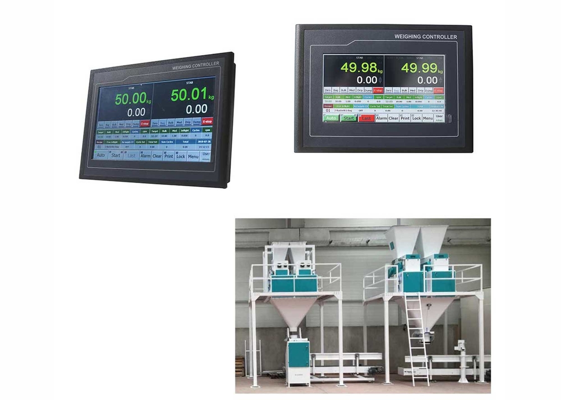 TFT Touch Screen Dual Scales Bagging Machinery Weight Control Instrument
